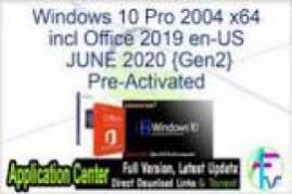 Windows 10 X64 Pro incl Office 2019 en-US OCT 2020 {Gen2}